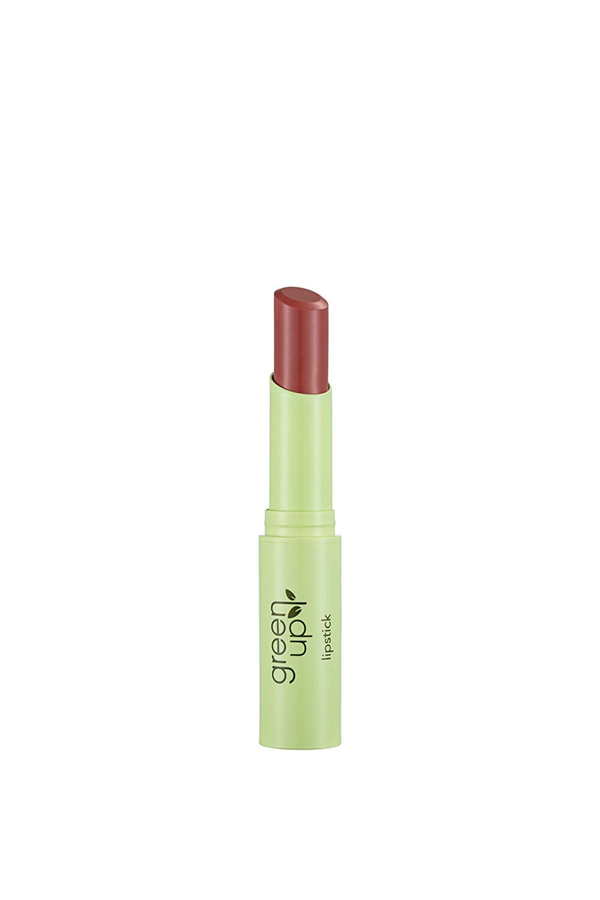 Flormar Kremsi Dokulu Yoğun Pigmentli Vegan Ruj- Green Up Lipstick - 003 Natural Kıss- 4251903322188