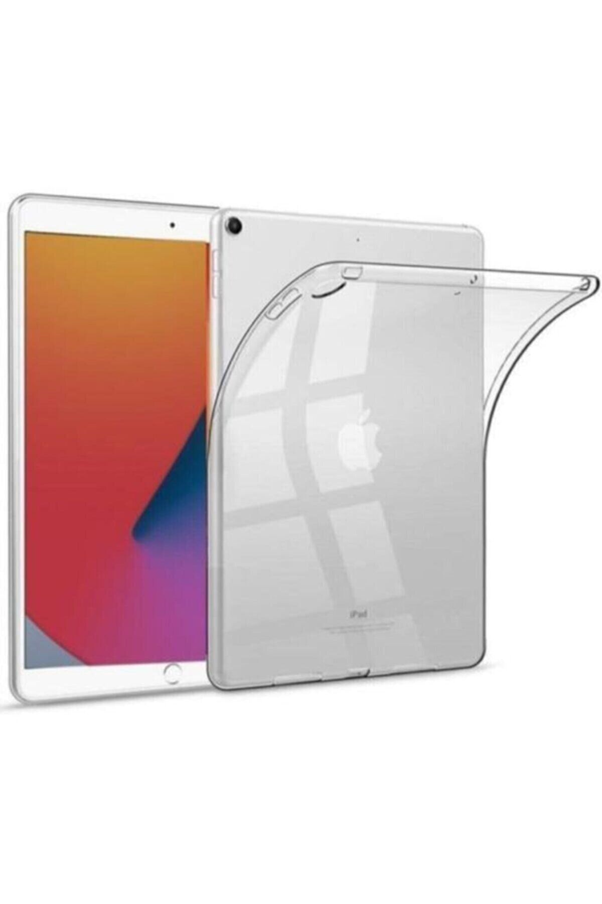 Nezih Case Apple Ipad 7.8.9 Nesil 2020/2021 10.2 Yumuşak Esnek Şeffaf Silikon Lüx Kılıf Soft Arka Kapak