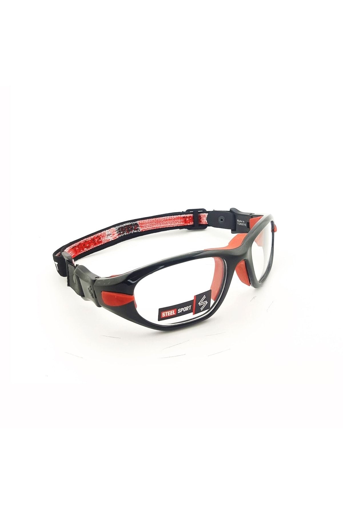 Steel Sport Maxima Parlak Metalik Siyah - Kırmızı Pedler [20+ Yaş ] Numaralı Olabilen Sporcu Gözlüğü