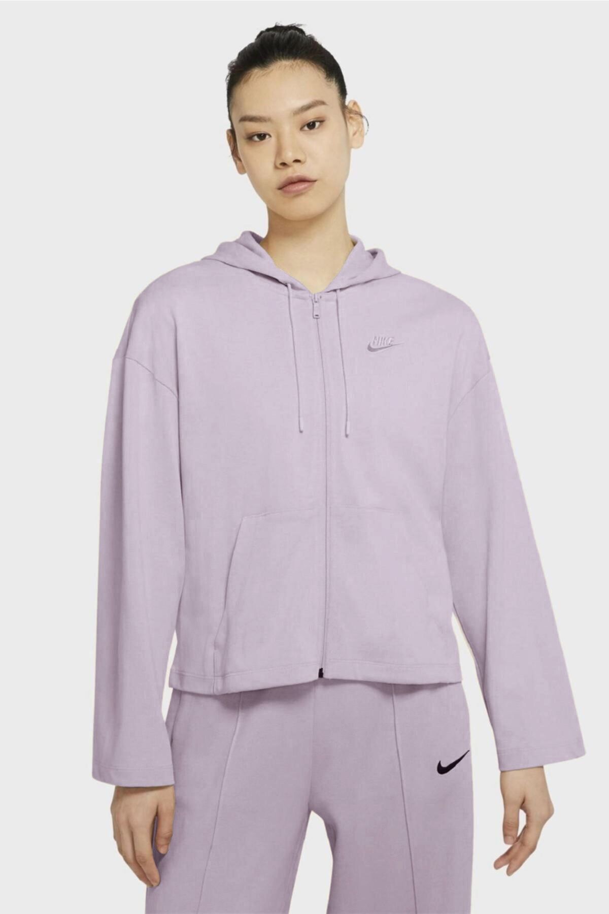 Nike Sportswear Full Zip Jersey Hoodie Kadın Sweatshirt