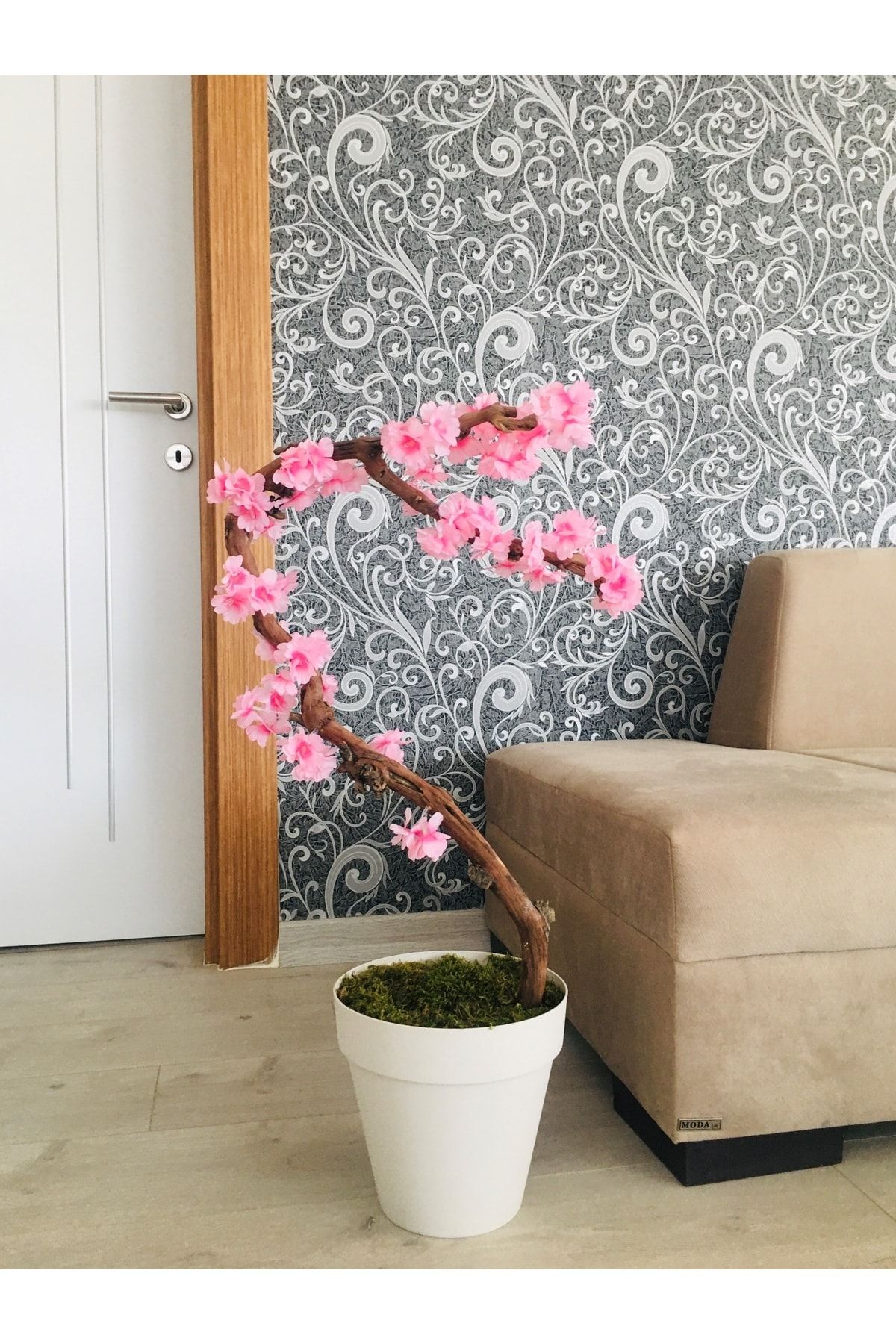 Asenya Yapay Çiçek 1 Adet 40-80 Cm Renk Seçiniz Yapay Bitki Ağaç Bonsai Ağacı Bahar Dalı