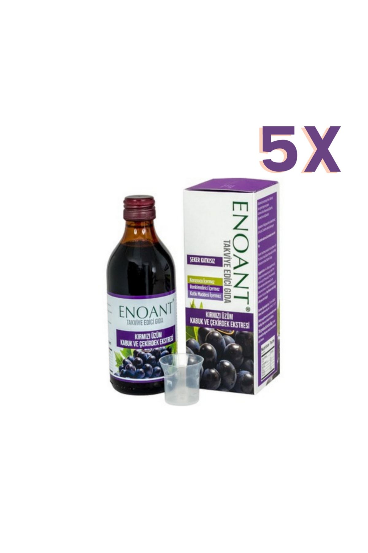 Enoant Siyah Üzüm Ekstraktı 250ml 5 Adet
