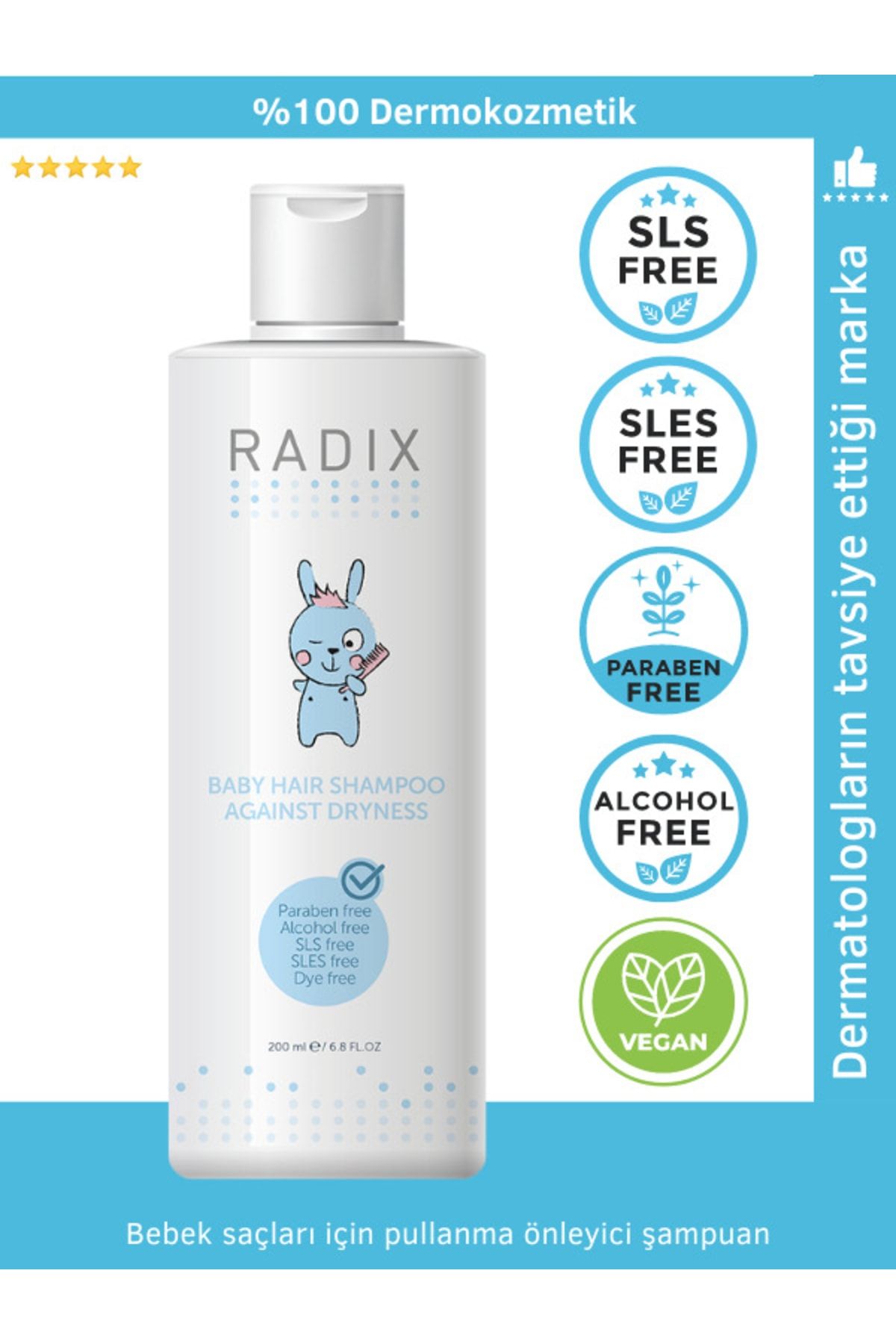 Radix Bebekler Için Pullanma Önleyici Şampuan - 200 ml
