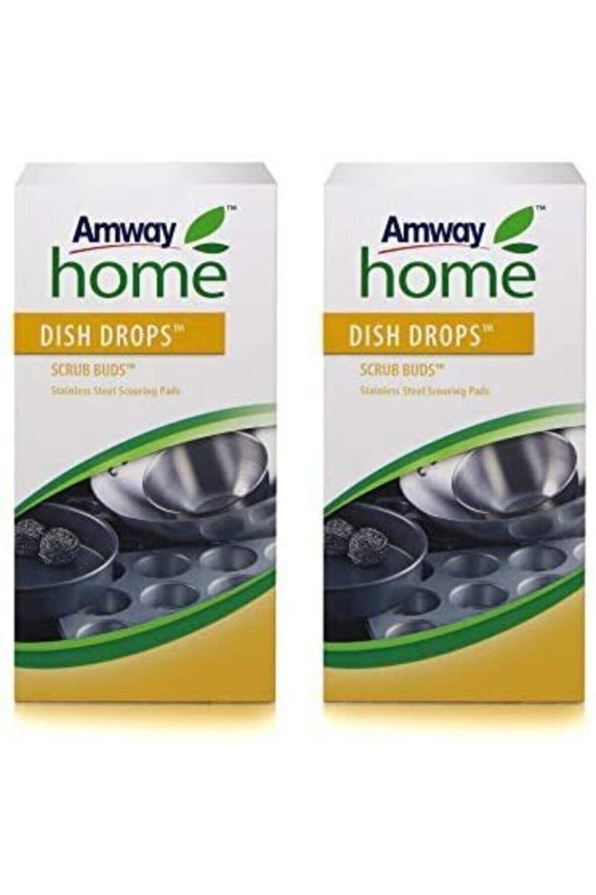 Amway Sarı Home™ Bulaşık Telleri Dısh Drops™ Scrub Buds-2 Kutu