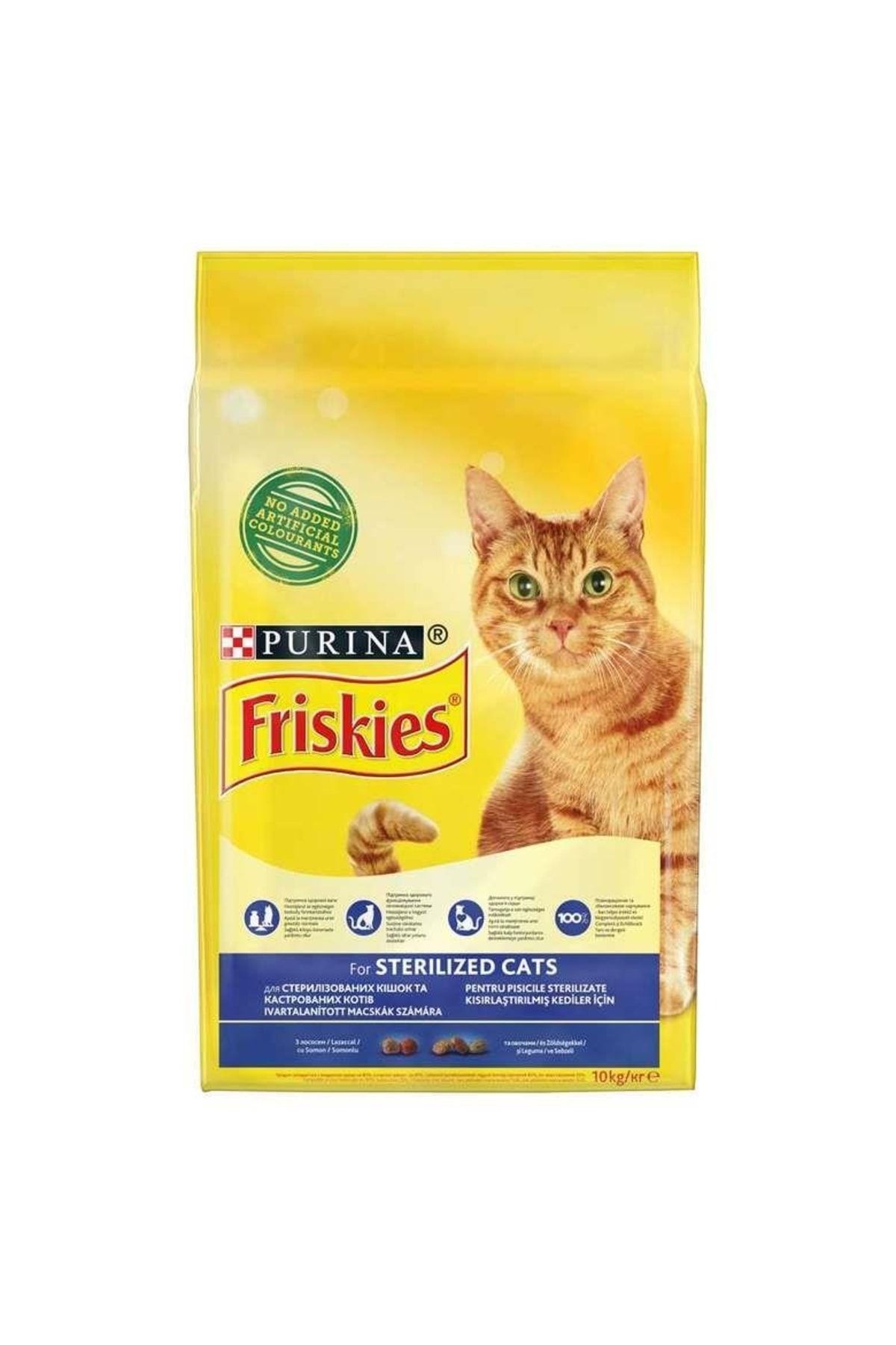 Friskies Somonlu Ve Sebzeli Kısırlaştırılmış Kedi Maması 10 Kg