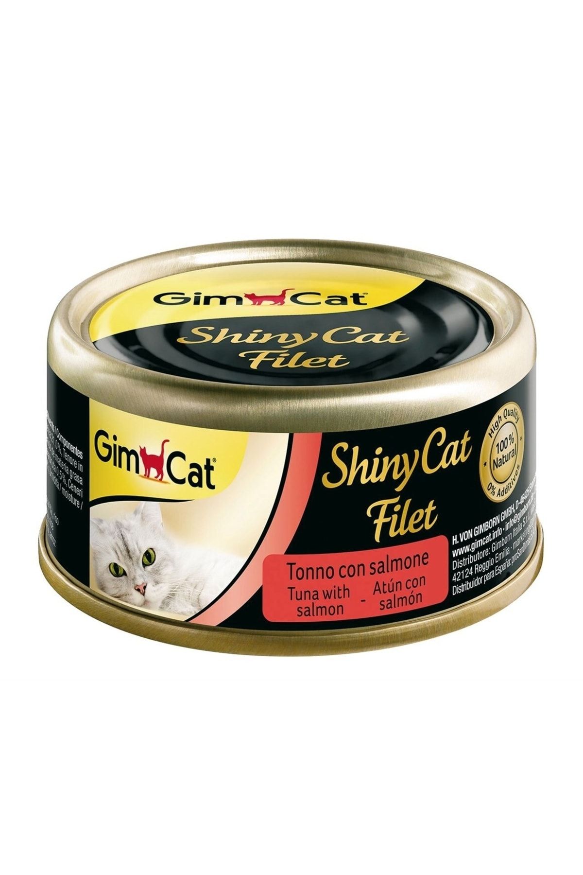 Gimcat Shinycat Tuna Balıklı Ve Somonlu Yetişkin Kedi Konservesi 70 Gr