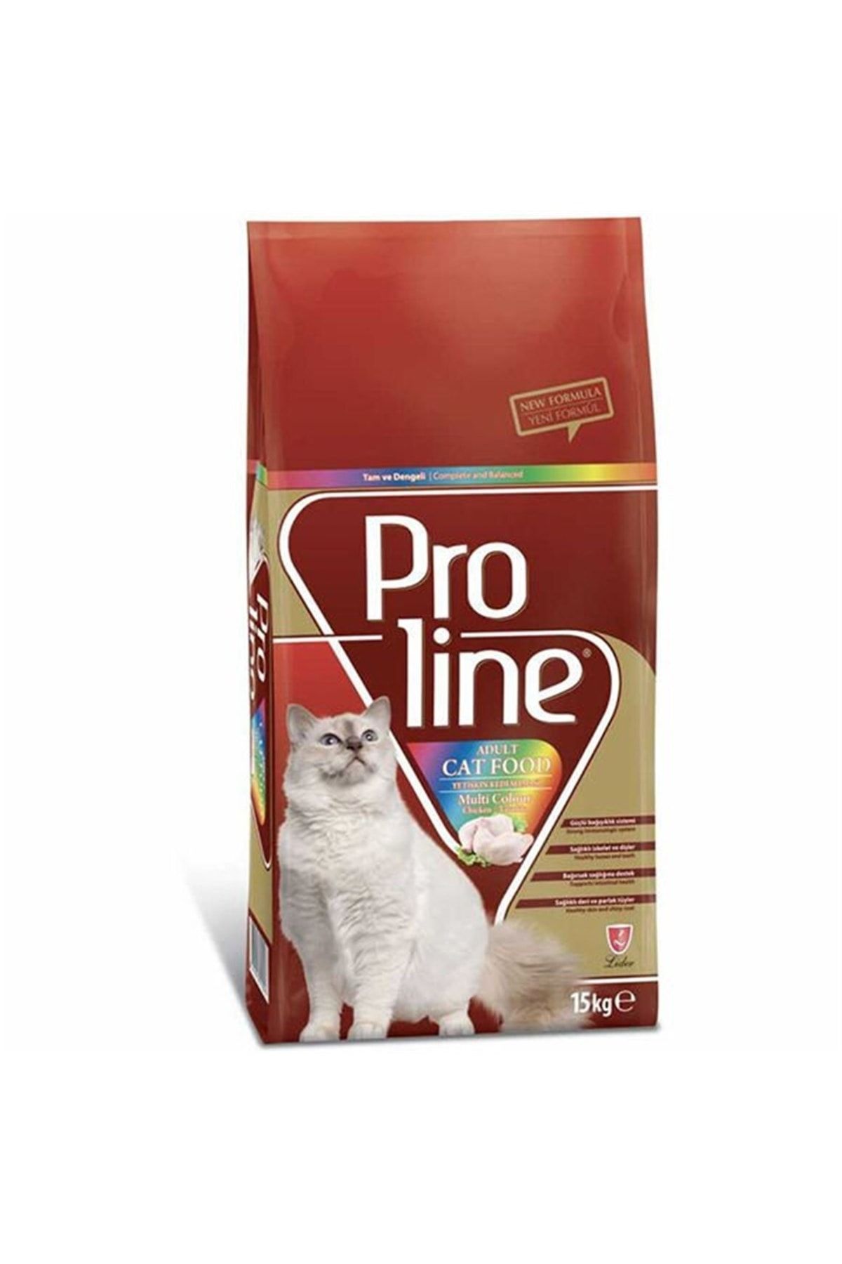 Pro Line Proline Tavuklu Renkli Taneli Yetişkin Kedi Maması 15 Kg
