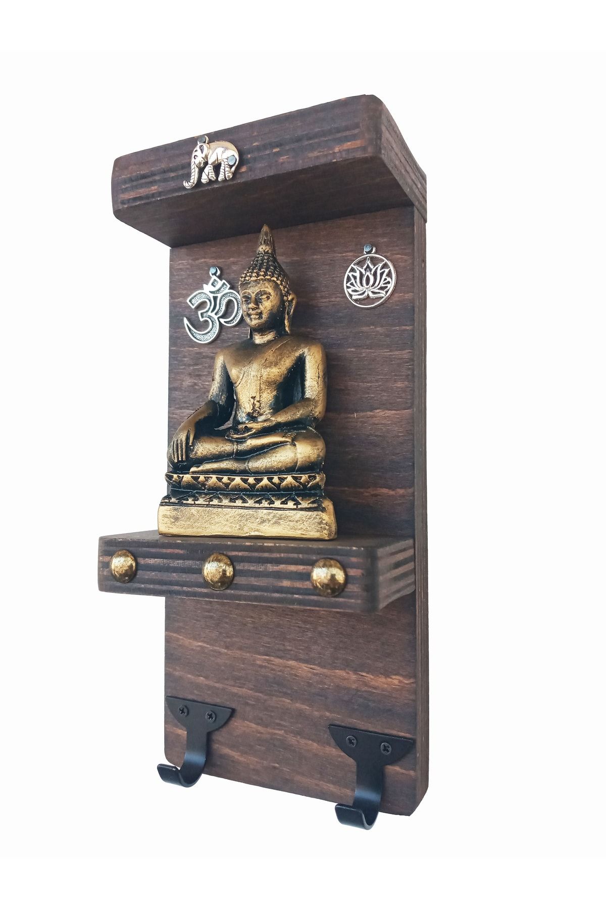GÖKÇEN HOBİ Buda Lord Shiva Buddha Anahtar Askısı El Yapımı