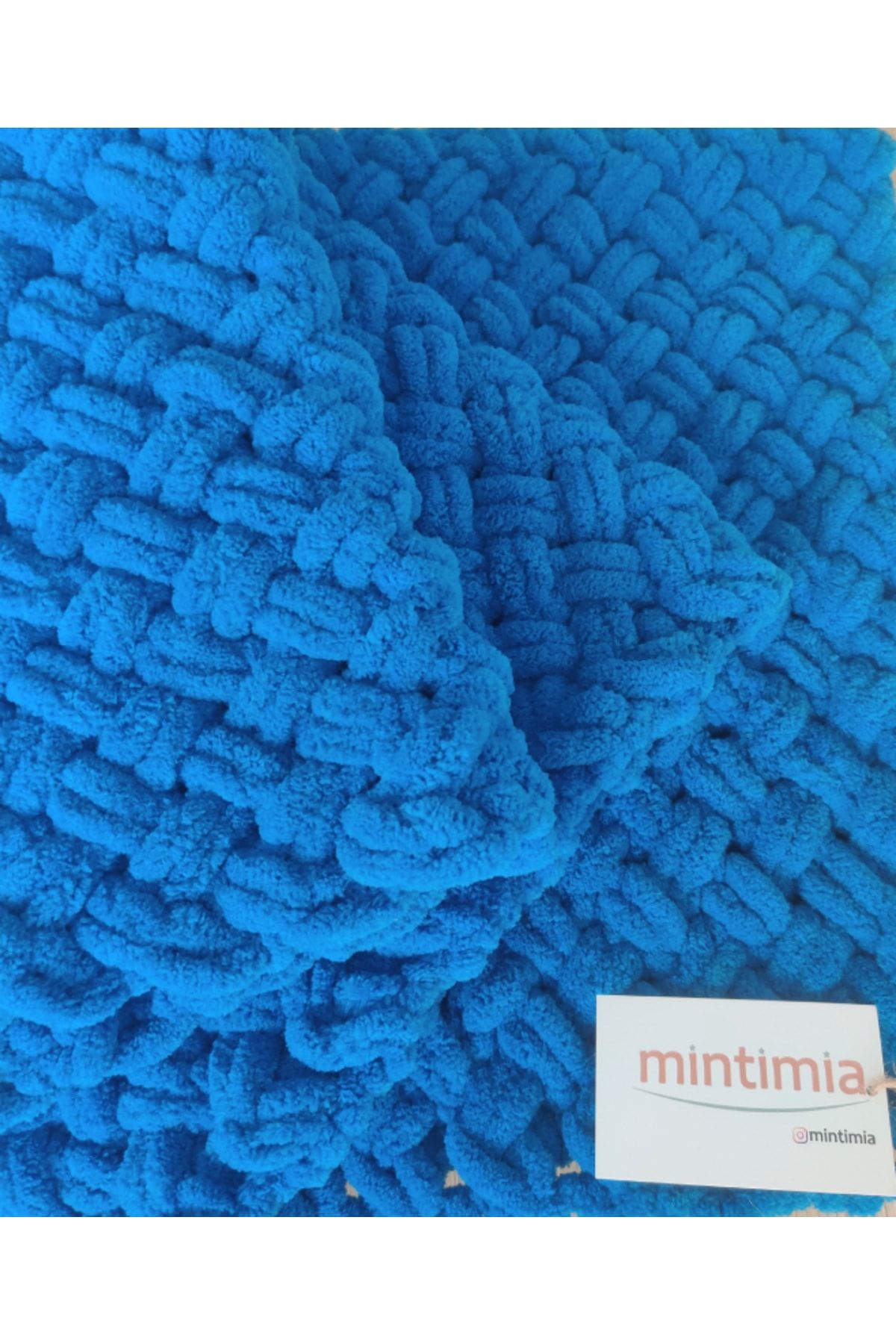 Mintimia Bebek Battaniyesi Kışlık-kalın Havacı Mavi 85*85 Cm