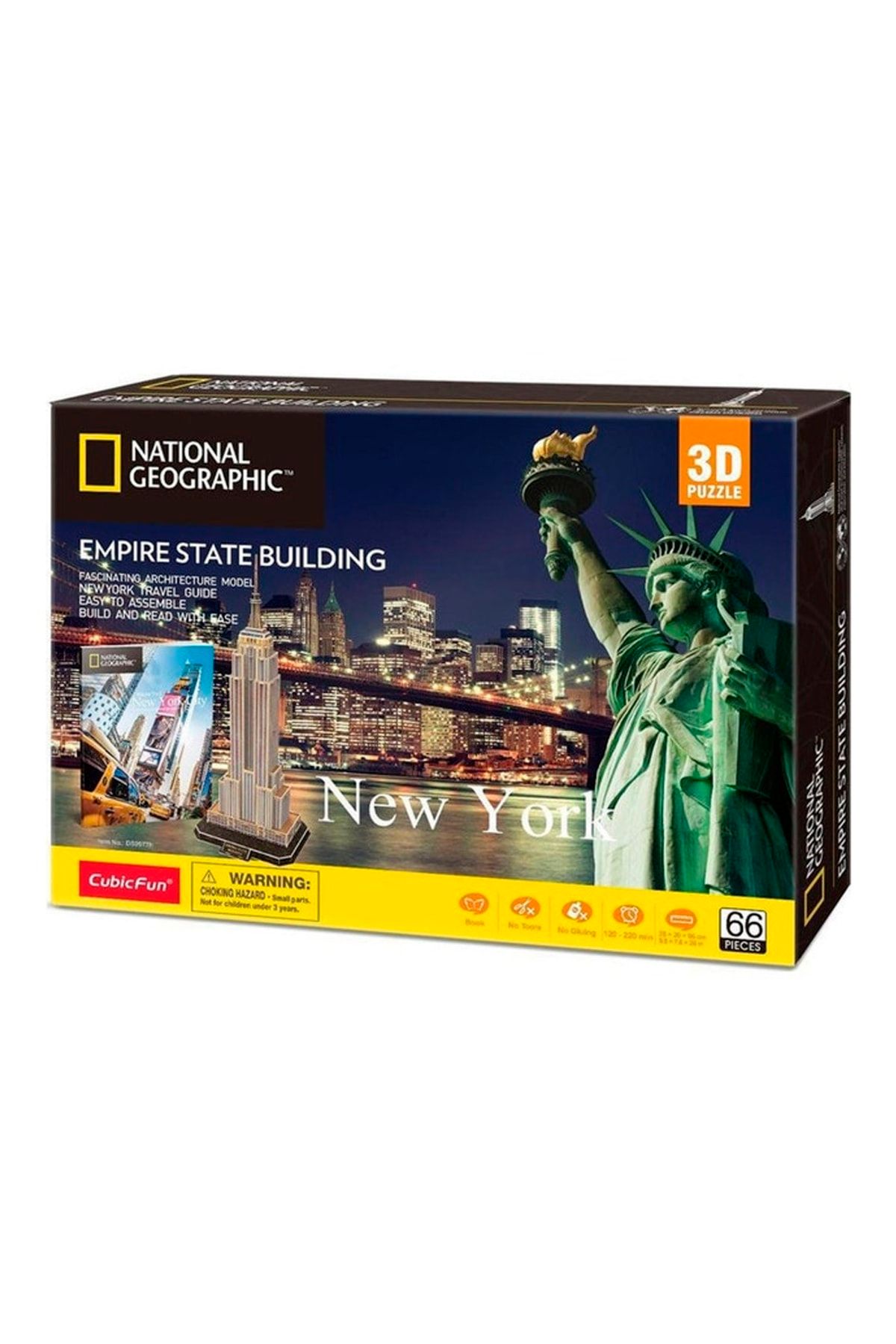 Cubic Fun 66 Parça 3d National Geographic - Empire State Binası - Abd Puzzle