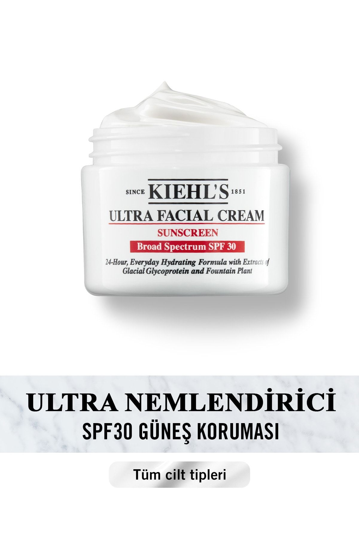 Kiehl's Ultra Facial 24 Saat Nemlendirici Günlük Krem - Spf30 50 ml