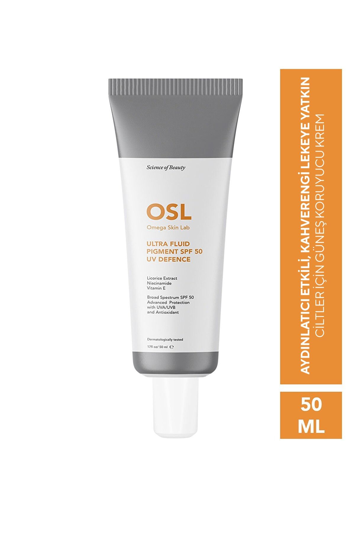 OSL Omega Skin Lab Omega Skin Lab Ultrafluid Pigment Spf50 50ml (LEKELİ CİLTLER İÇİN GÜNEŞ KREMİ)
