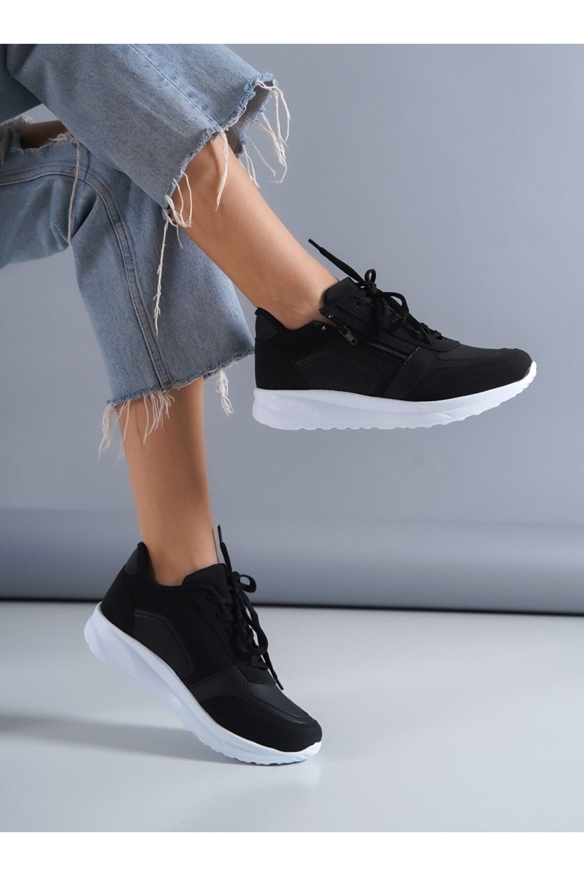ayakkabıhavuzu Kadın Siyah Spor Ayakkabı