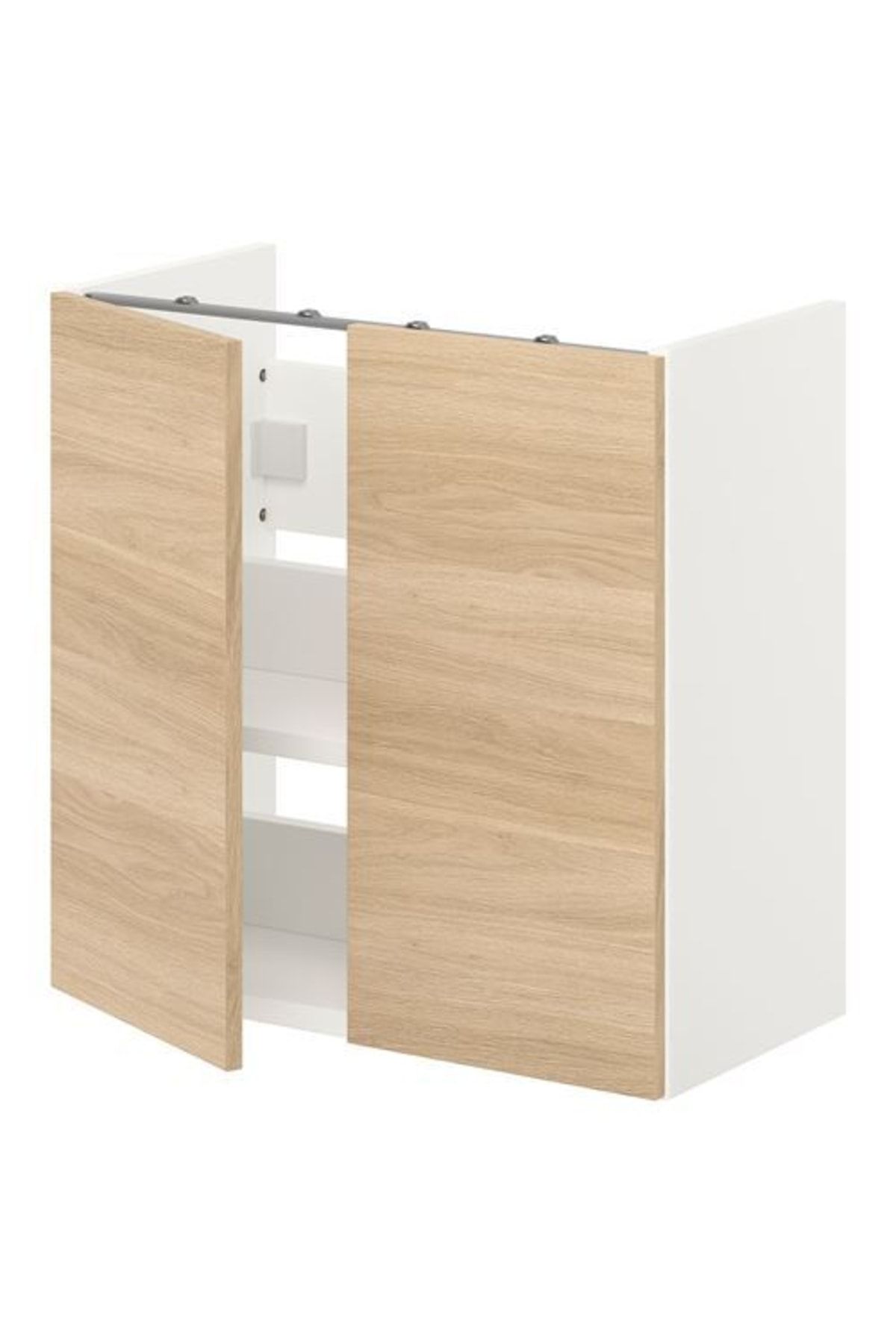 IKEA Enhet, Lavabo Dolabı, 60x32x60 Cm, Beyaz-meşe