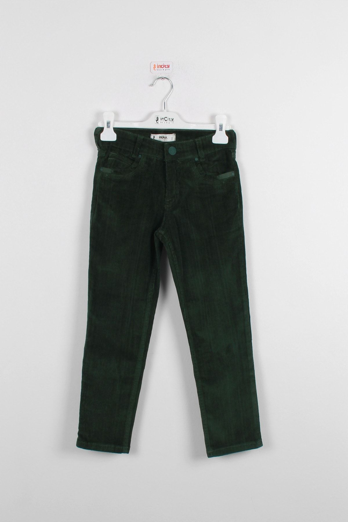 incity Erkek Çocuk Yeşil Kadife Pantolon