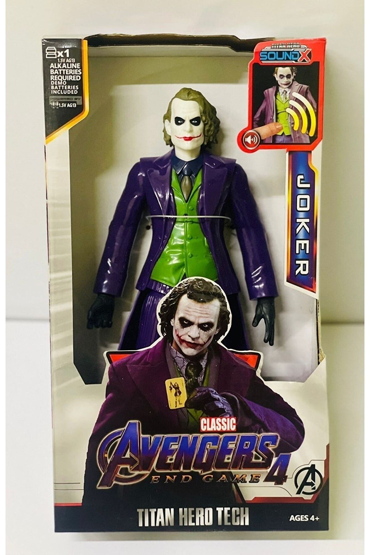 AVENGERS Joker Karakter Joker Aksiyon Figür Joker Sesli Işıklı Oyuncak 30 Cm