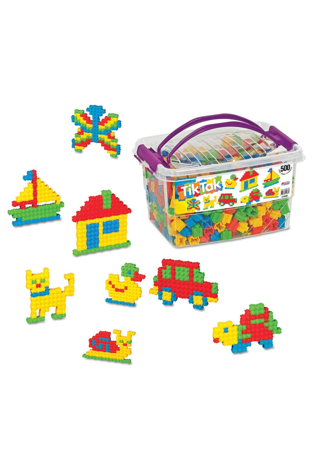 Doğan Oyuncak Dünyası Tik Tak Lego (500 Parça) - Tik Tak Lego - Lego Oyuncaklar - Yapı Oyuncakları - Tik Tak Puzzle