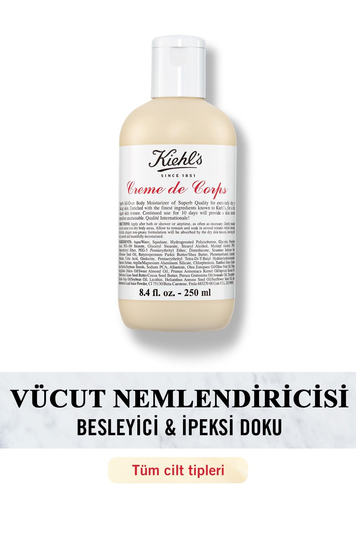 Kiehl's Creme De Corps Zengin Besleyici Vücut Nemlendiricisi 250 ml
