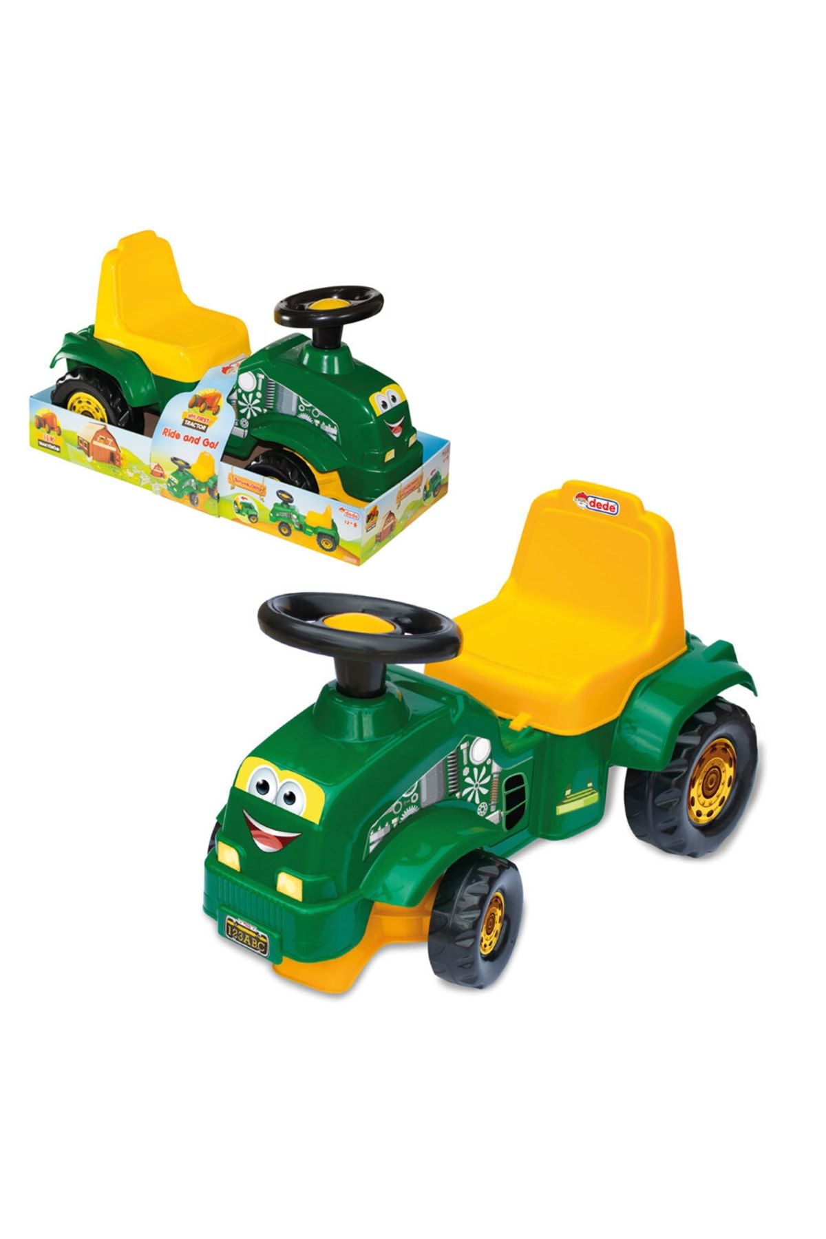 Doğan Oyuncak Dünyası Benim Ilk Traktörüm - Ilk Arabam - Binmeli Araba - Çocuk Arabası - Ilk Adım Arabası