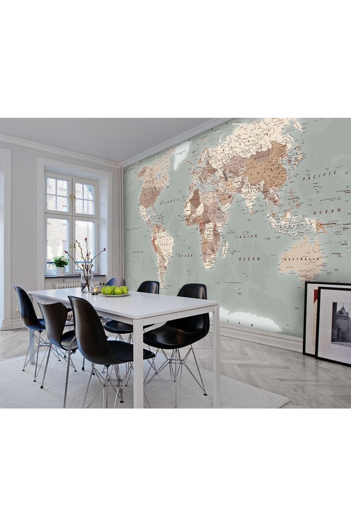 Özen Duvar Kağıtları Dünya Haritası Duvar Kağıdı