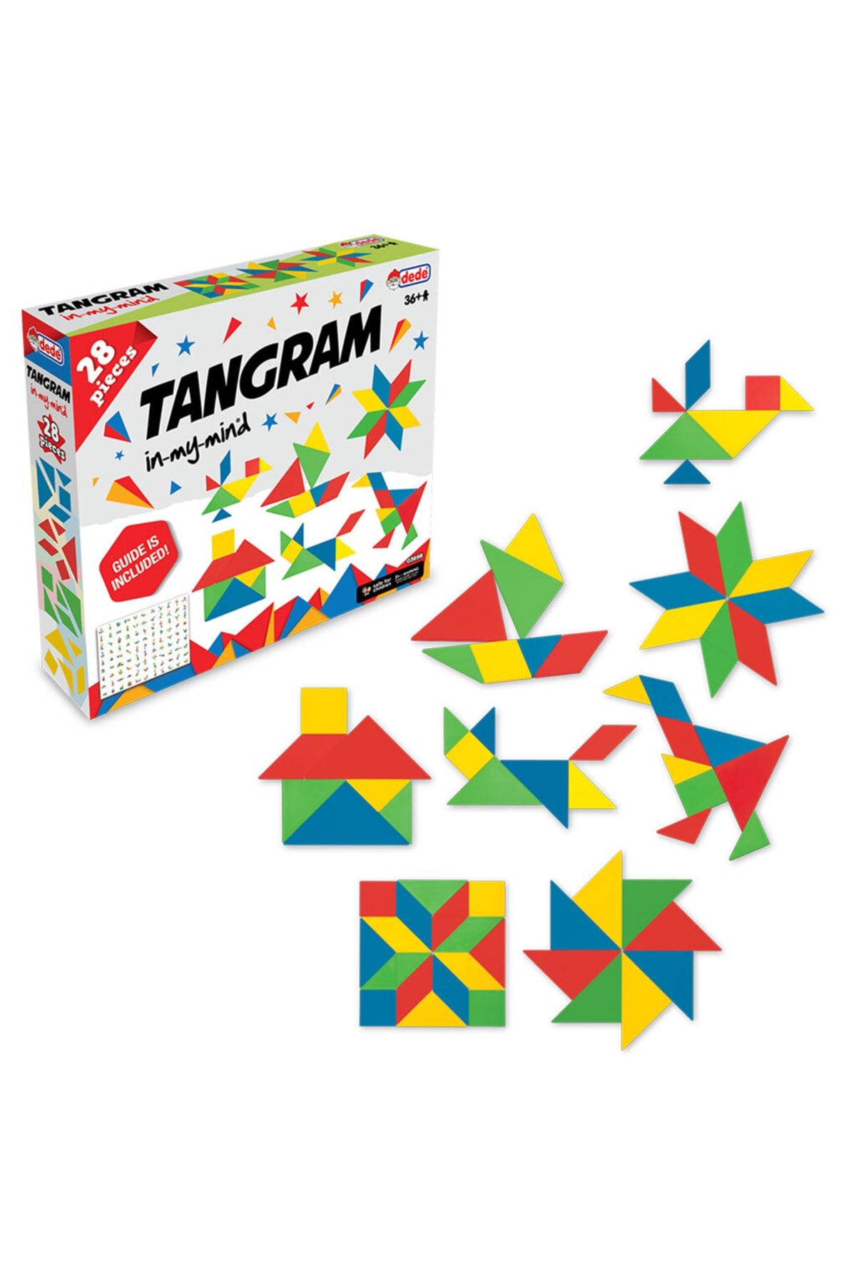 Doğan Oyuncak Dünyası Tangram 28 Parça Kutulu - Lego Oyuncaklar - Yapı Oyuncakları - Puzzle Oyuncak - Blok Oyuncak