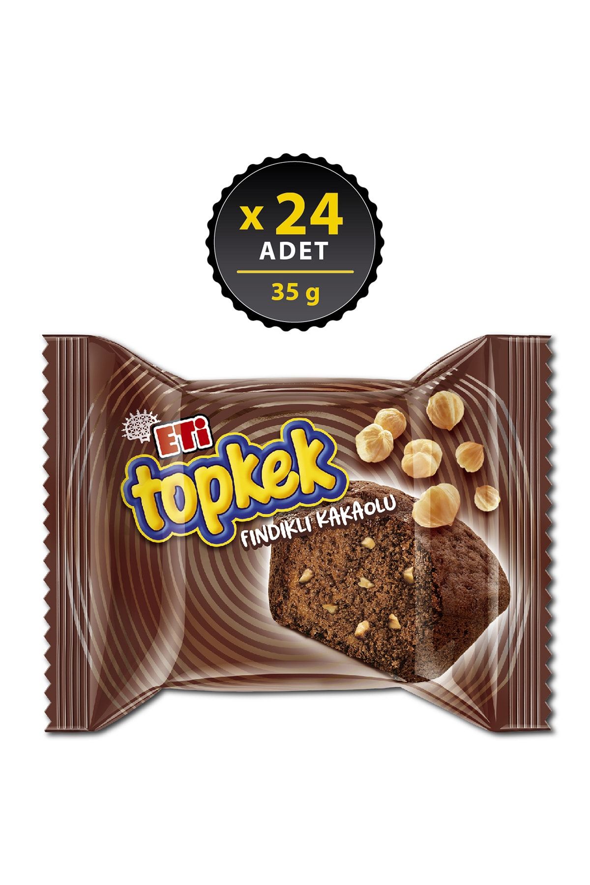 Eti Topkek Fındıklı Kakaolu 35 g x 24 Adet