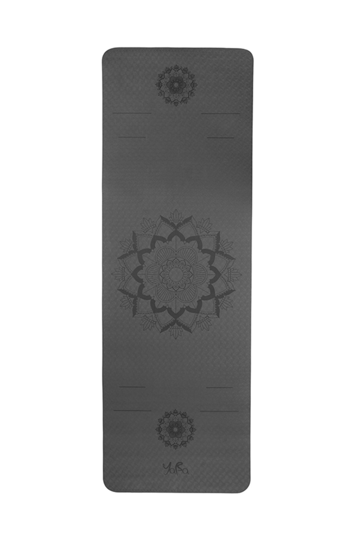 YABA Tpe Yoga Matı 6mm Pilates Matı Çiçek 183*61*0.6cm