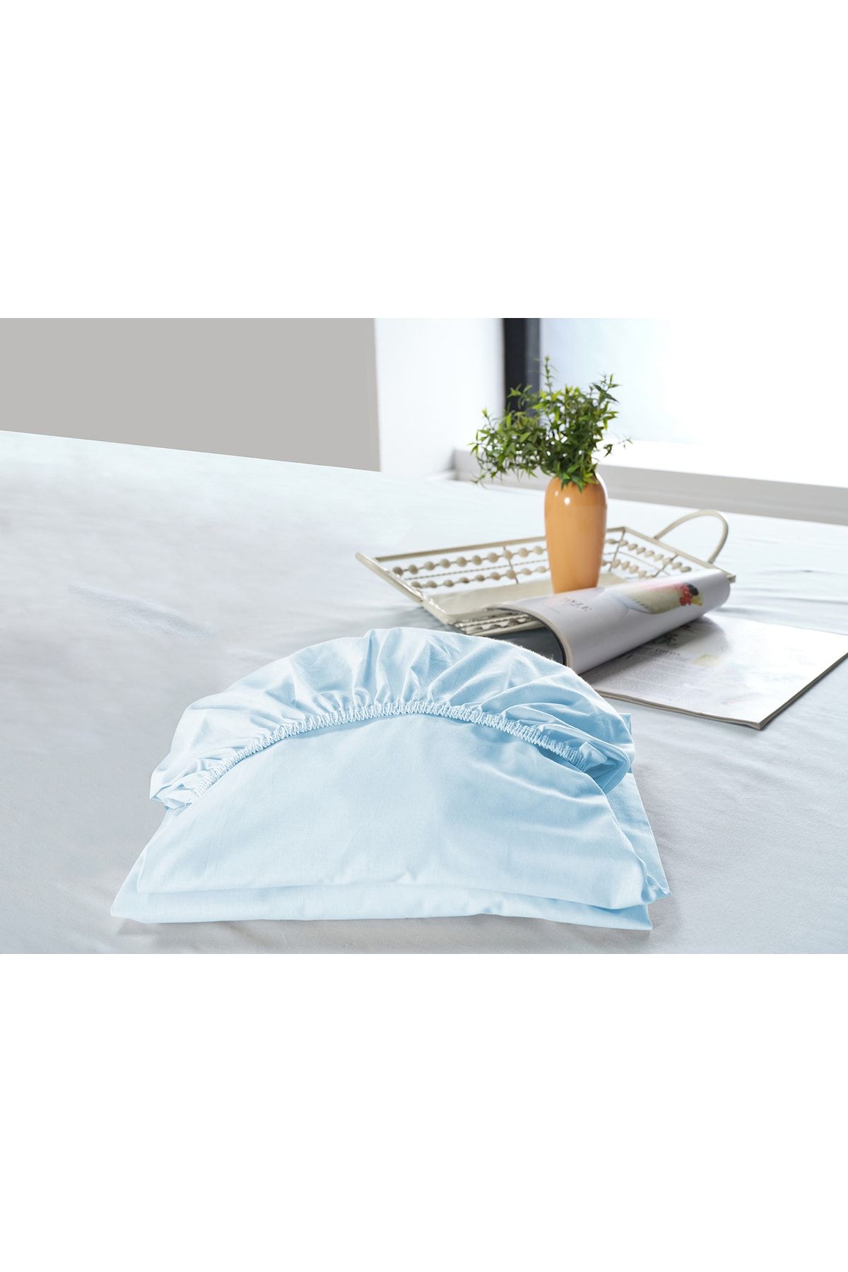 Doqu Home New Cotton Çarşaf Tek King Size - Mavi