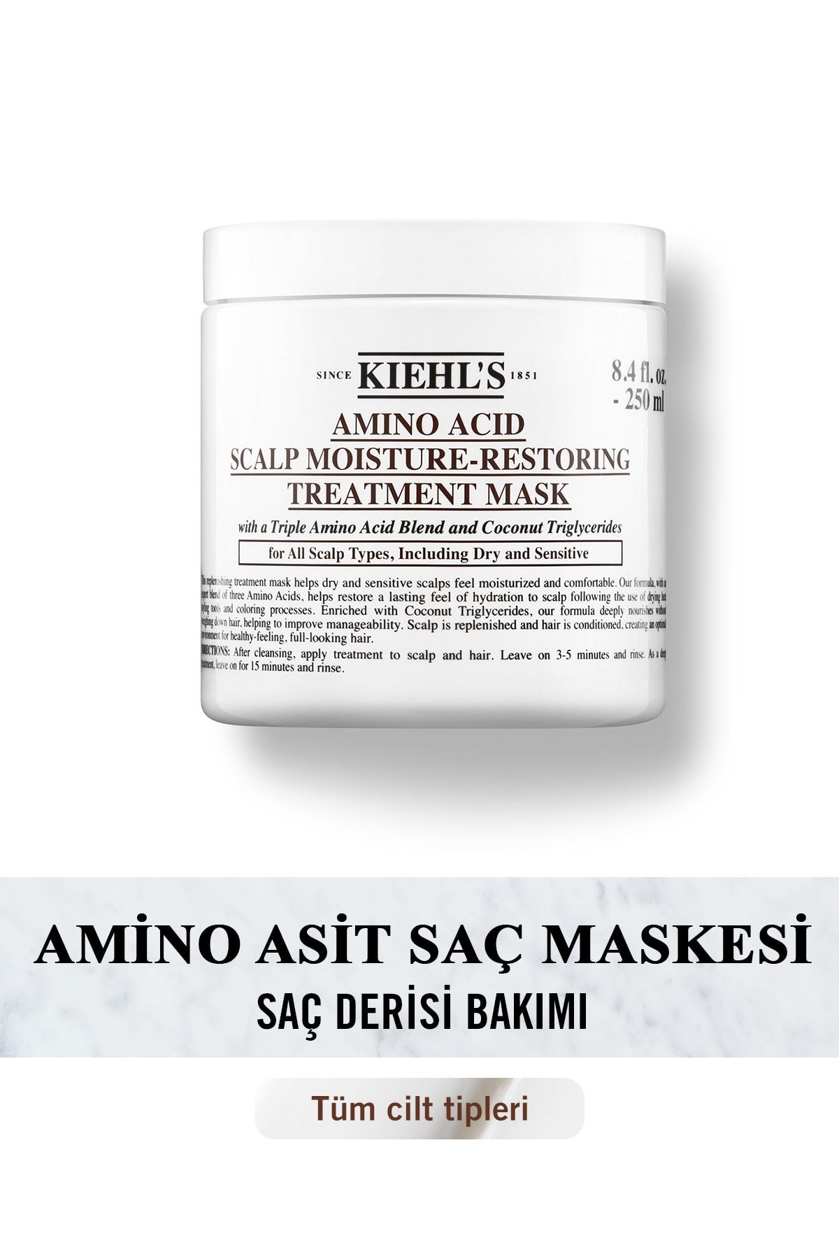 Kiehl's Amino Acid Scalp Moisture-restoring Treatment Mask 250 ml