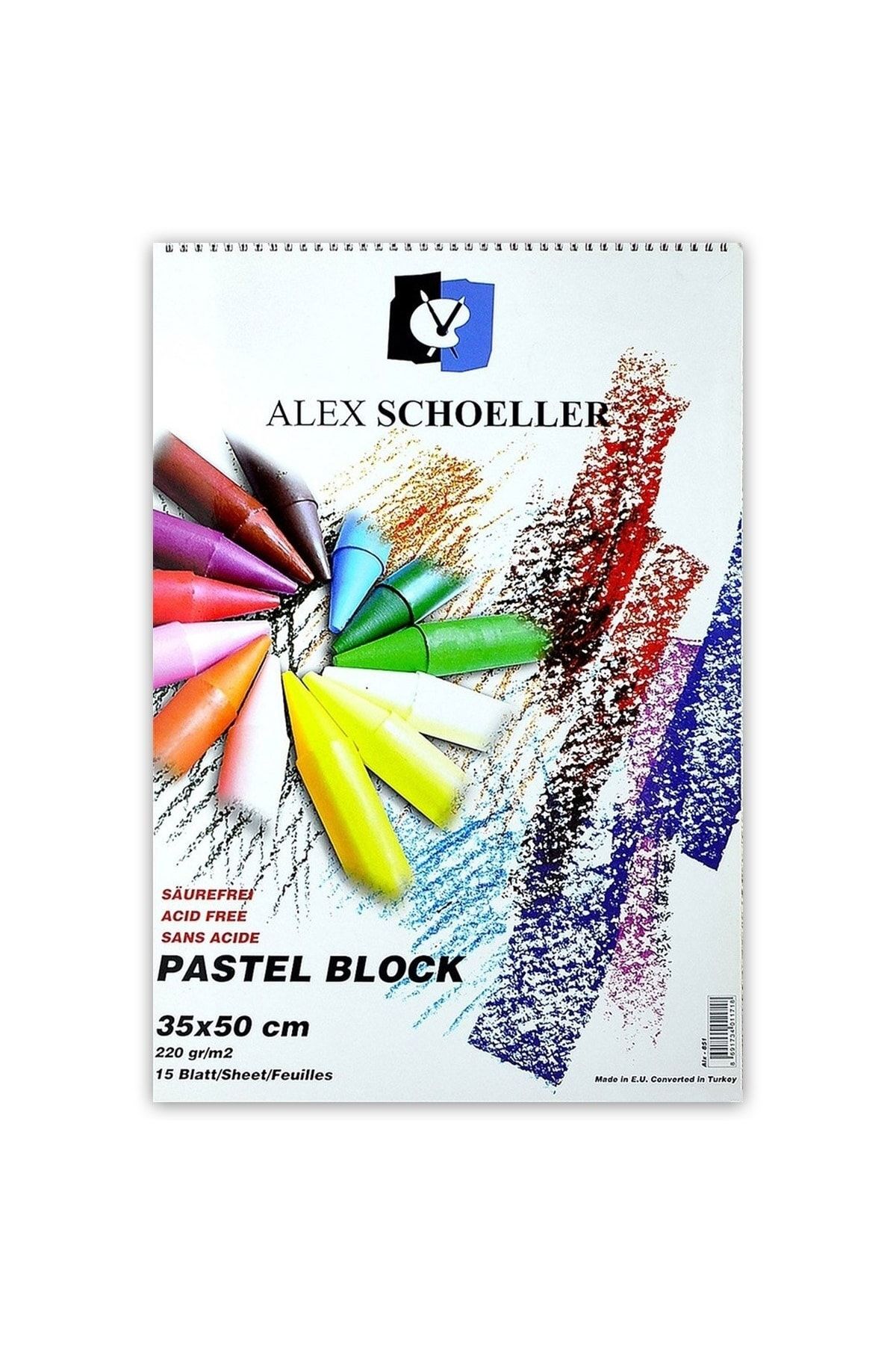 Schoellershammer Pastel Blok 220gr 35x50cm 15yp Alx-851