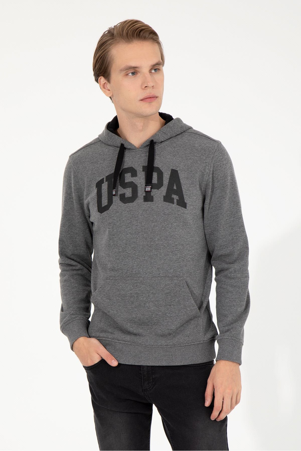 U.S. Polo Assn. Gri Erkek Sweatshirt