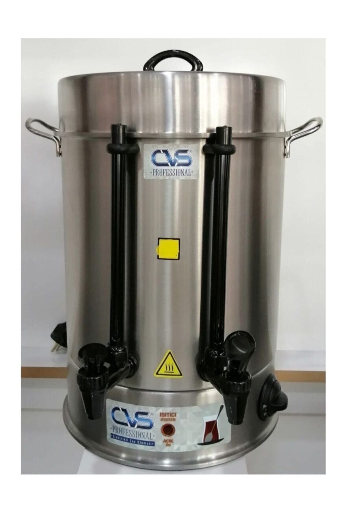 CVS Dn91109 . 160 Bardak Elektrikli Termostatlı Paslanmaz Çelik Semaver Çay Otomatı Makinesi