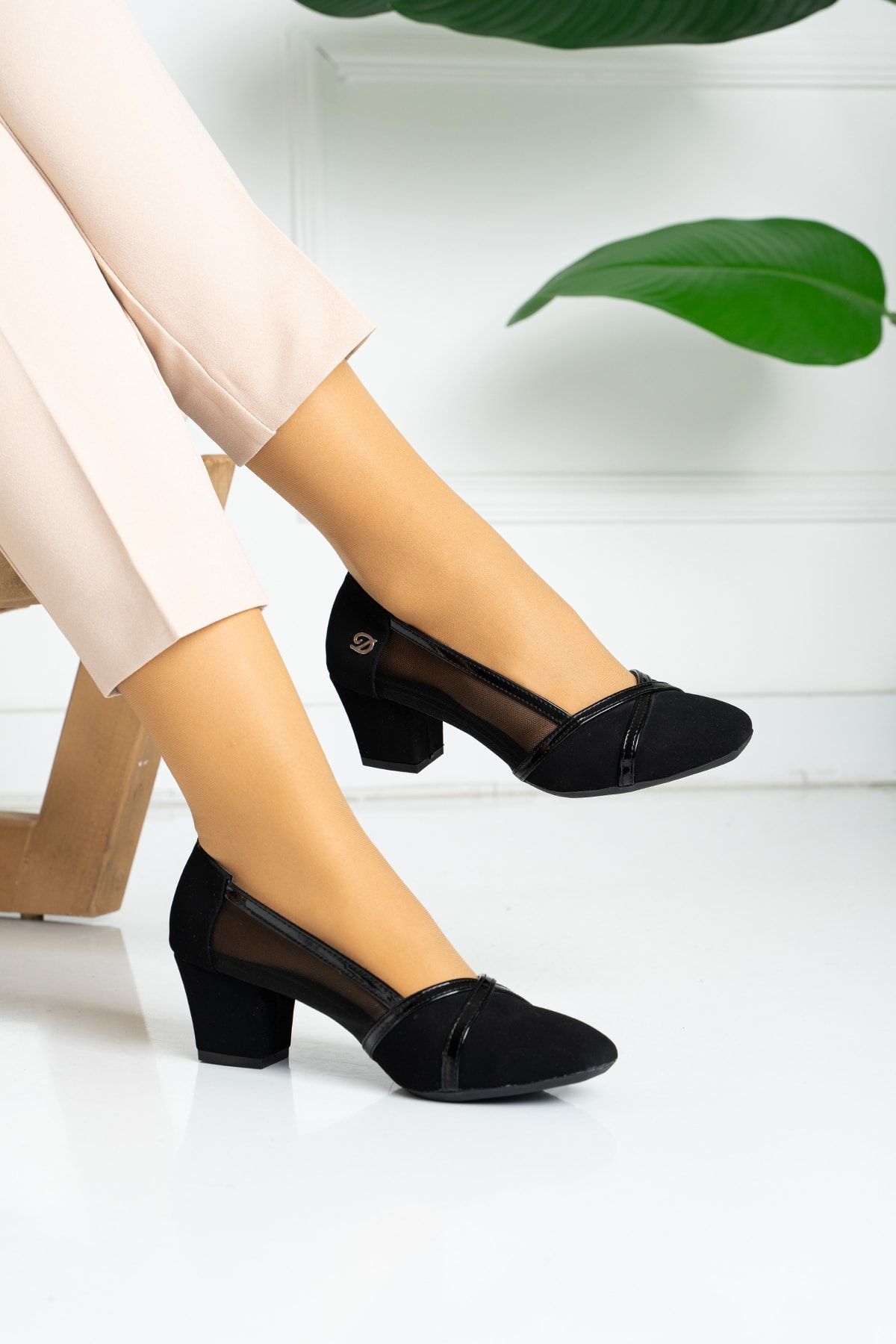 MERVESTORE Kadın Siyah Klasik Ayakkabısı