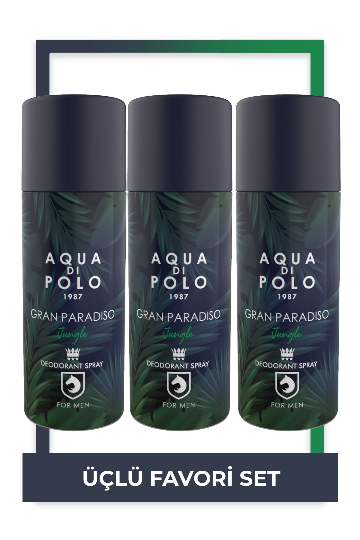 Aqua Di Polo 1987 Aqua Di Polo Gran Paradiso Jungle 3'lü Parfümlü Deodorant Seti Stcc004601