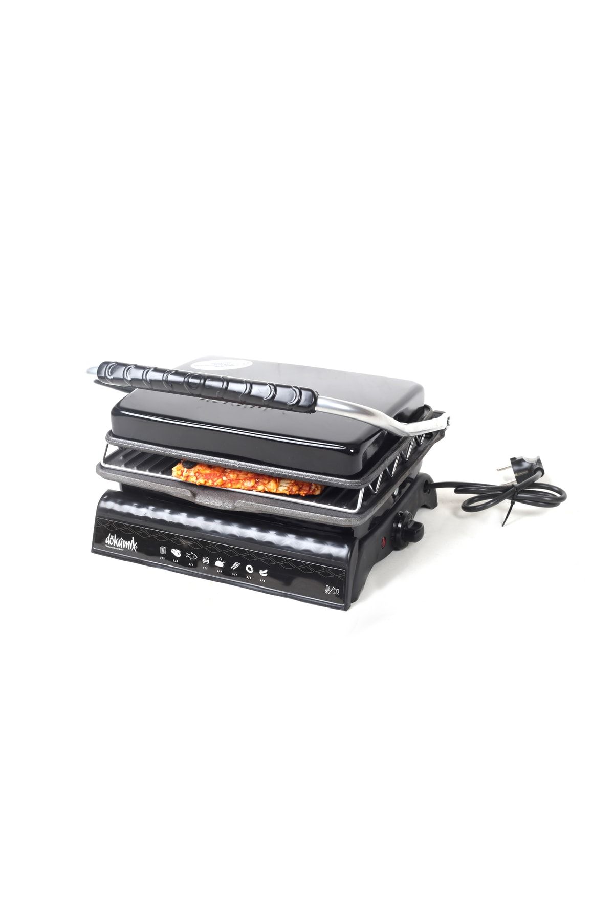 Dökümix Ultra Plus Organik Demir Döküm Izgara& Tost Makinası Siyah Izgara Aparatlı,fırçalı,yağdanlık