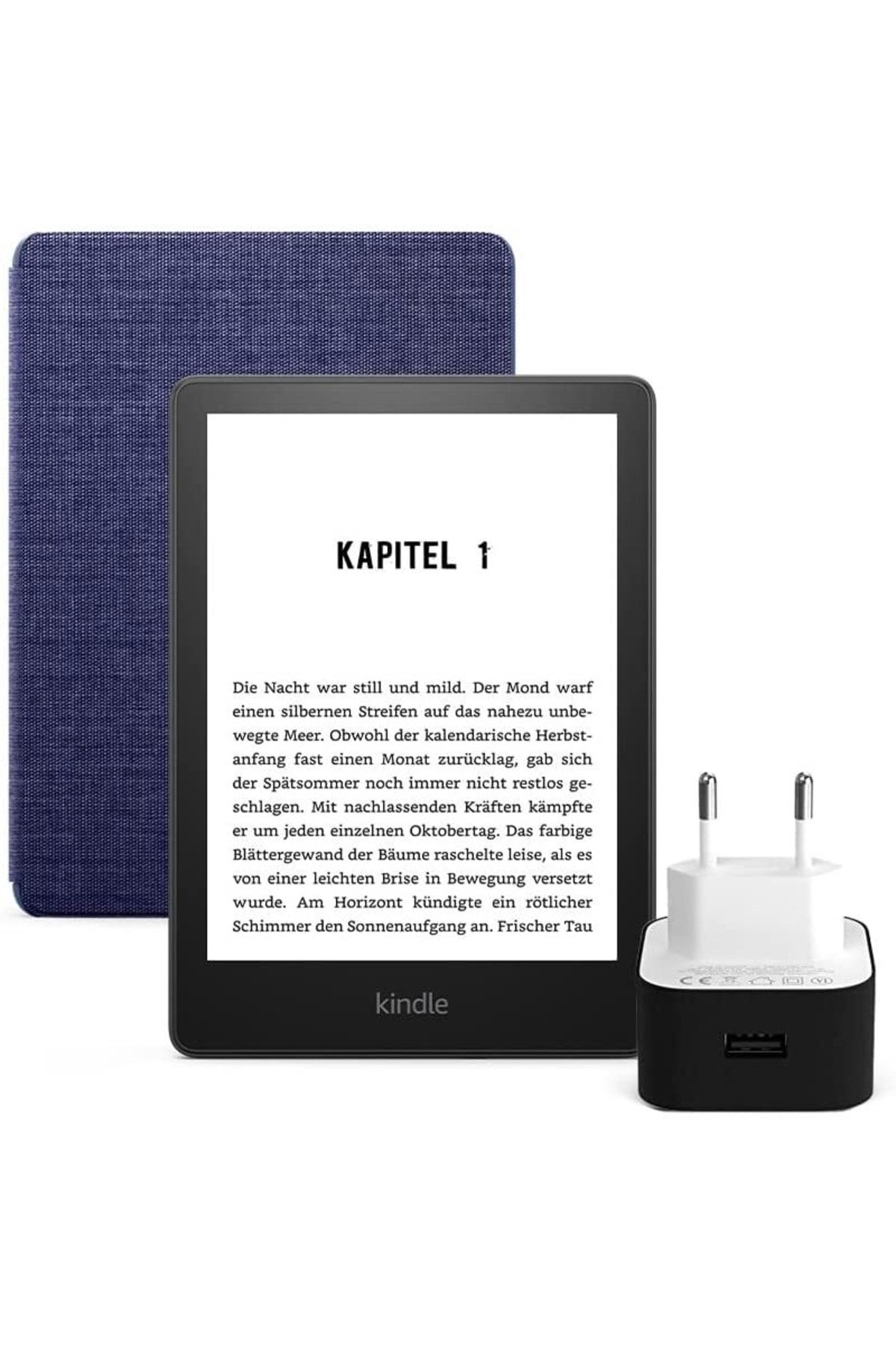 Amazon 6.8" Paperwhite 5 E Kitap Okuyucu 16 gb  Orijinal Kılıf Kumaş Ve Şarj Adaptörü Reklamsız