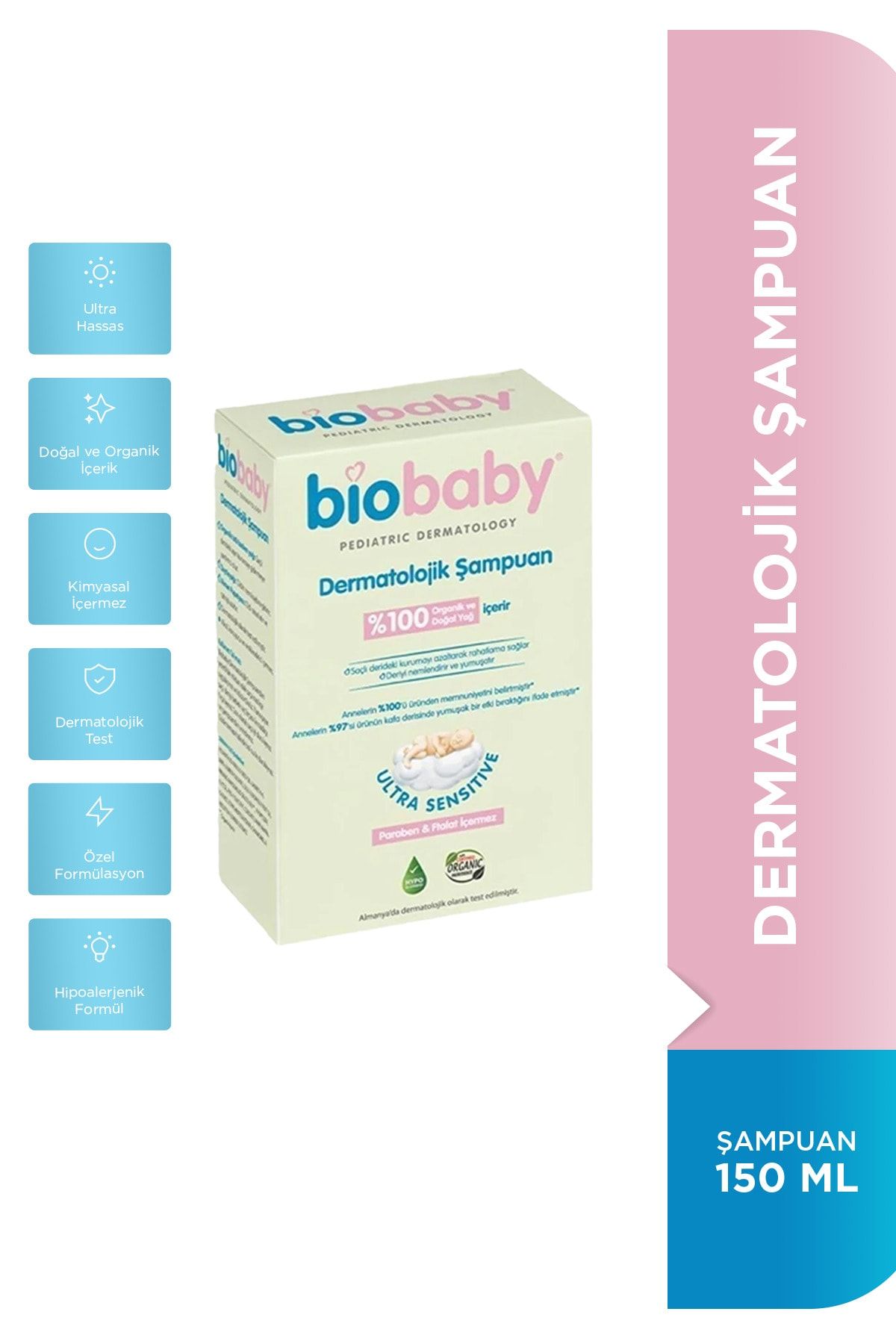 Biobaby Dermatolojik Şampuan 150 ml - Konak Önleyici Giderici Şampuan
