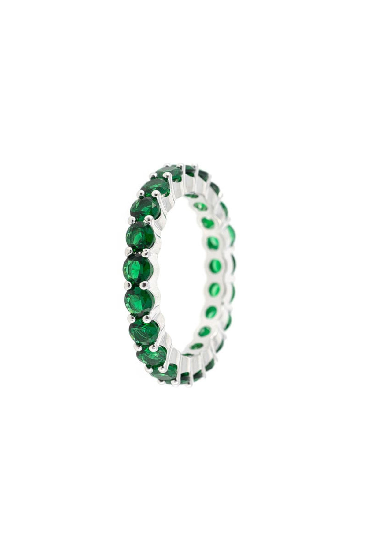 Merano Design Yeşil Round Yüzük