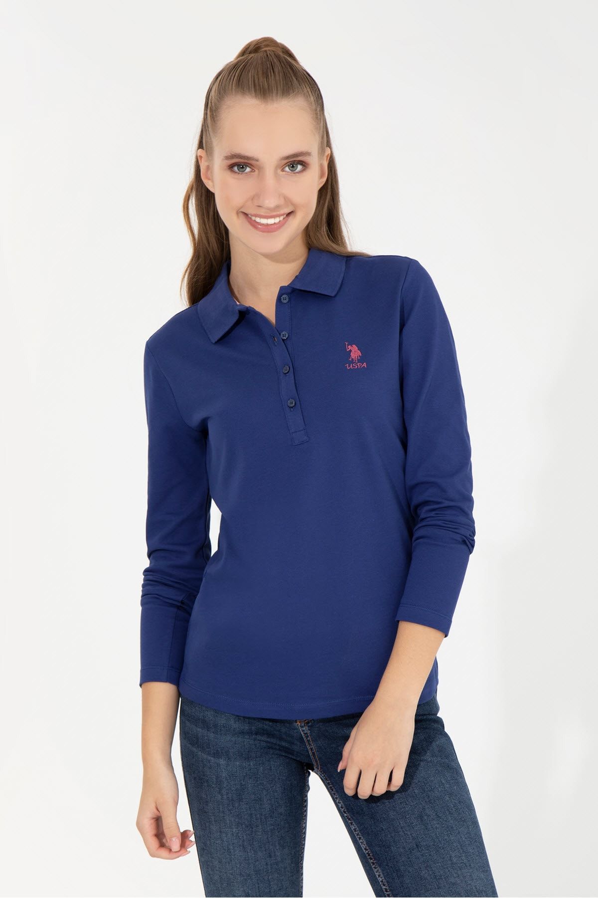 U.S. Polo Assn. Mavi Kadın Sweatshirt