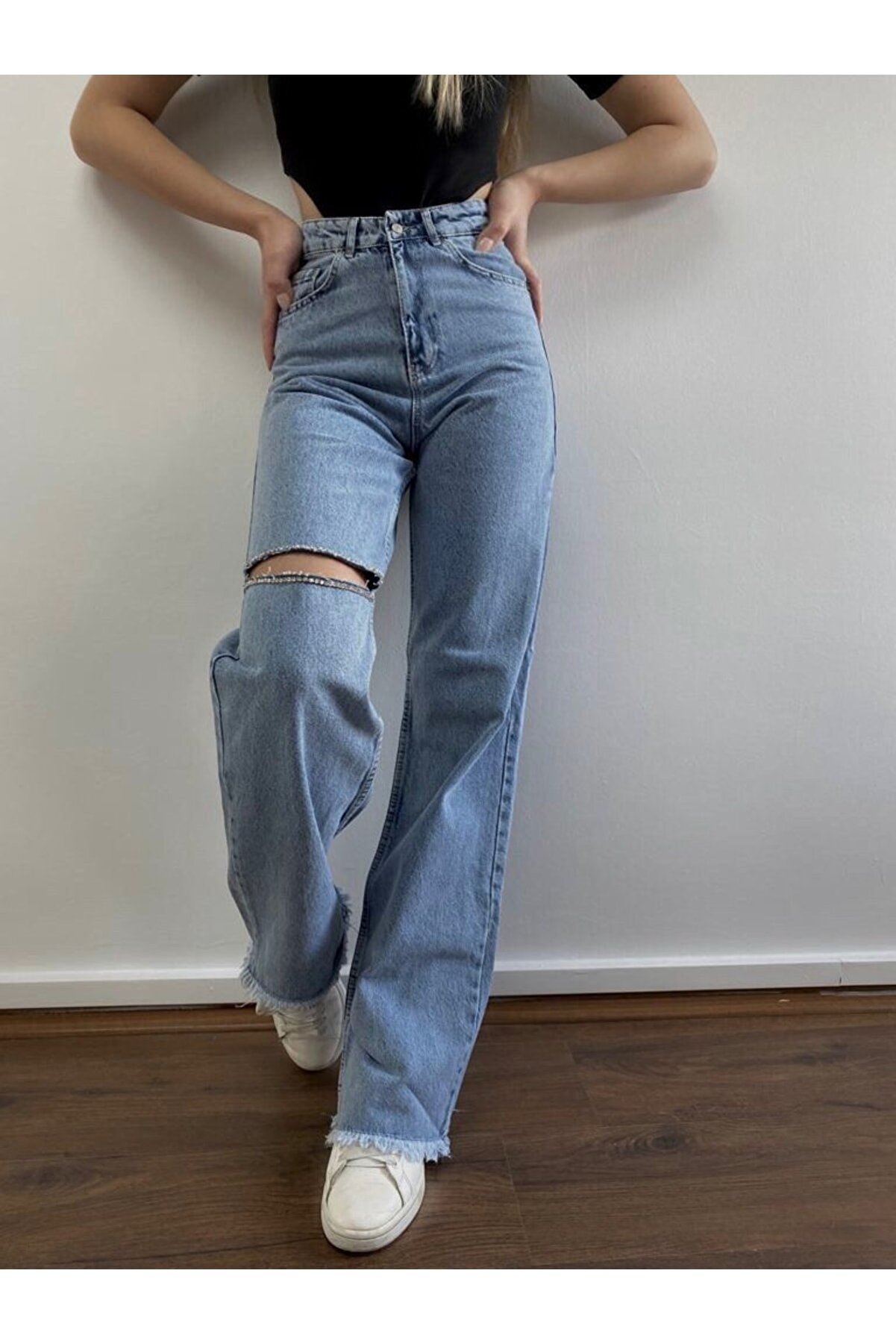 Ven Boutique Yüksek Bel Yrtmaçlı Taş Detaylı Pantolon Fiyatı, Yorumları