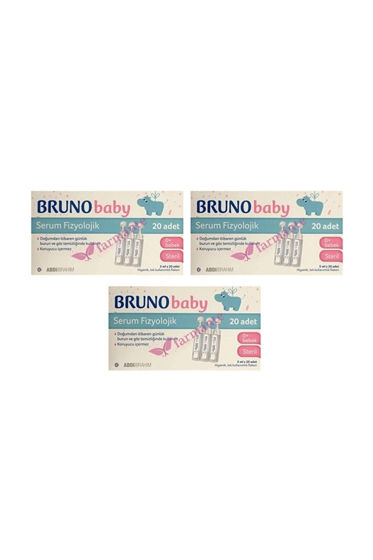 Brunox Bruno Baby Serum Fizyolojik Damla 3 Paket 5 Ml X 20 Adet