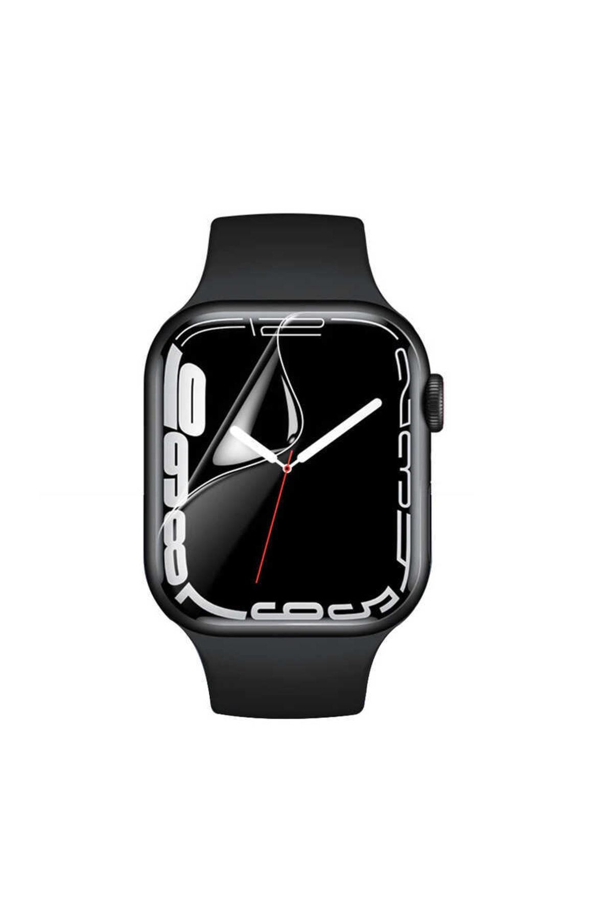 UnDePlus Apple Watch 7 8 9 45mm Full Ekran Nano Saat Koruyucu Narr Tpu