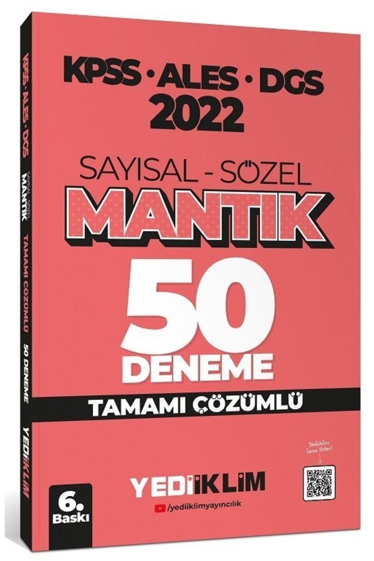 Yediiklim Yayınları 2022 Kpss-ales-dgs Sayısal Sözel Mantık Tamam