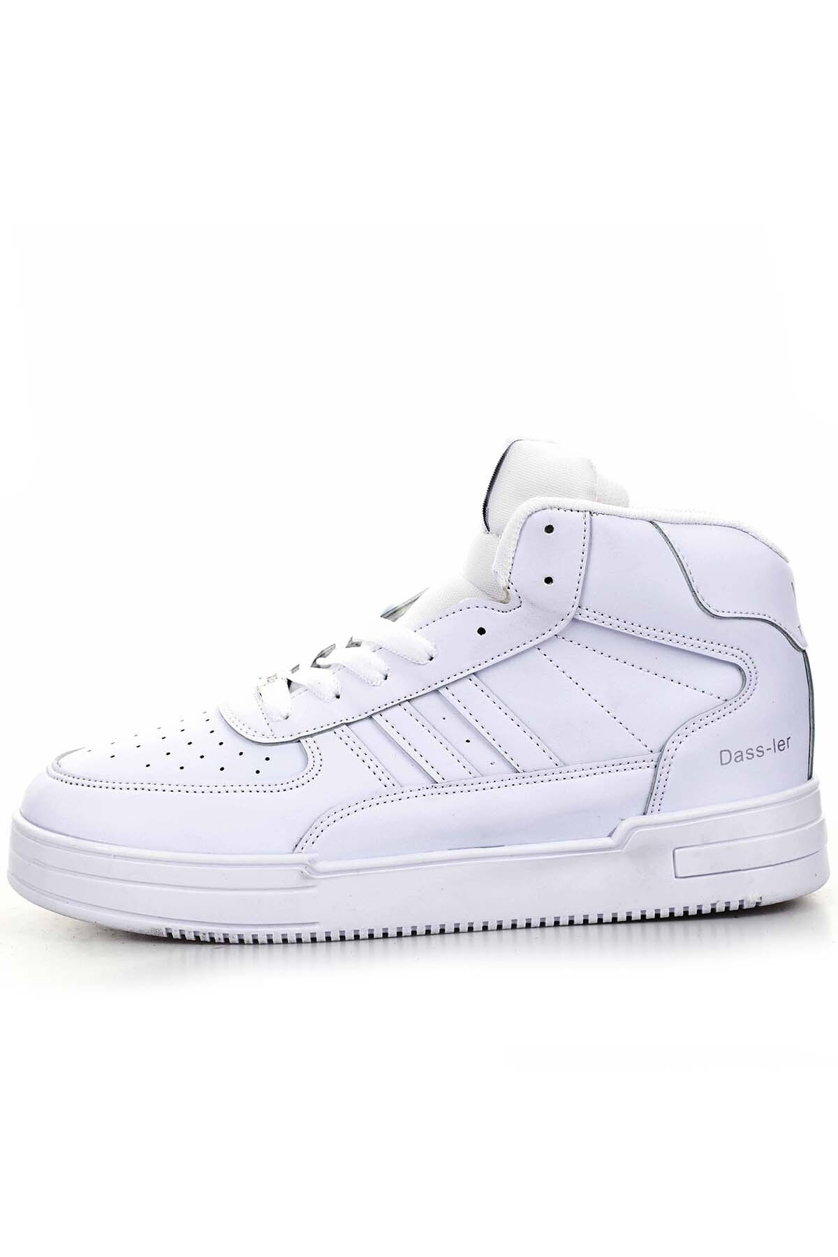 Freemax Unisex Garantili Ortopedik Sneaker Spor Bot Ayakkabı Beyaz Beyaz