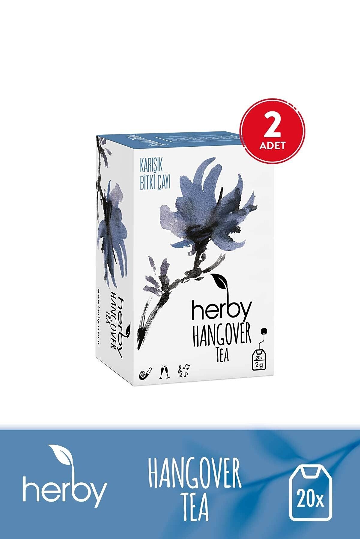 Herby Hangover Tea Rahatlatıcı Bitki Çayı 2'li Paket