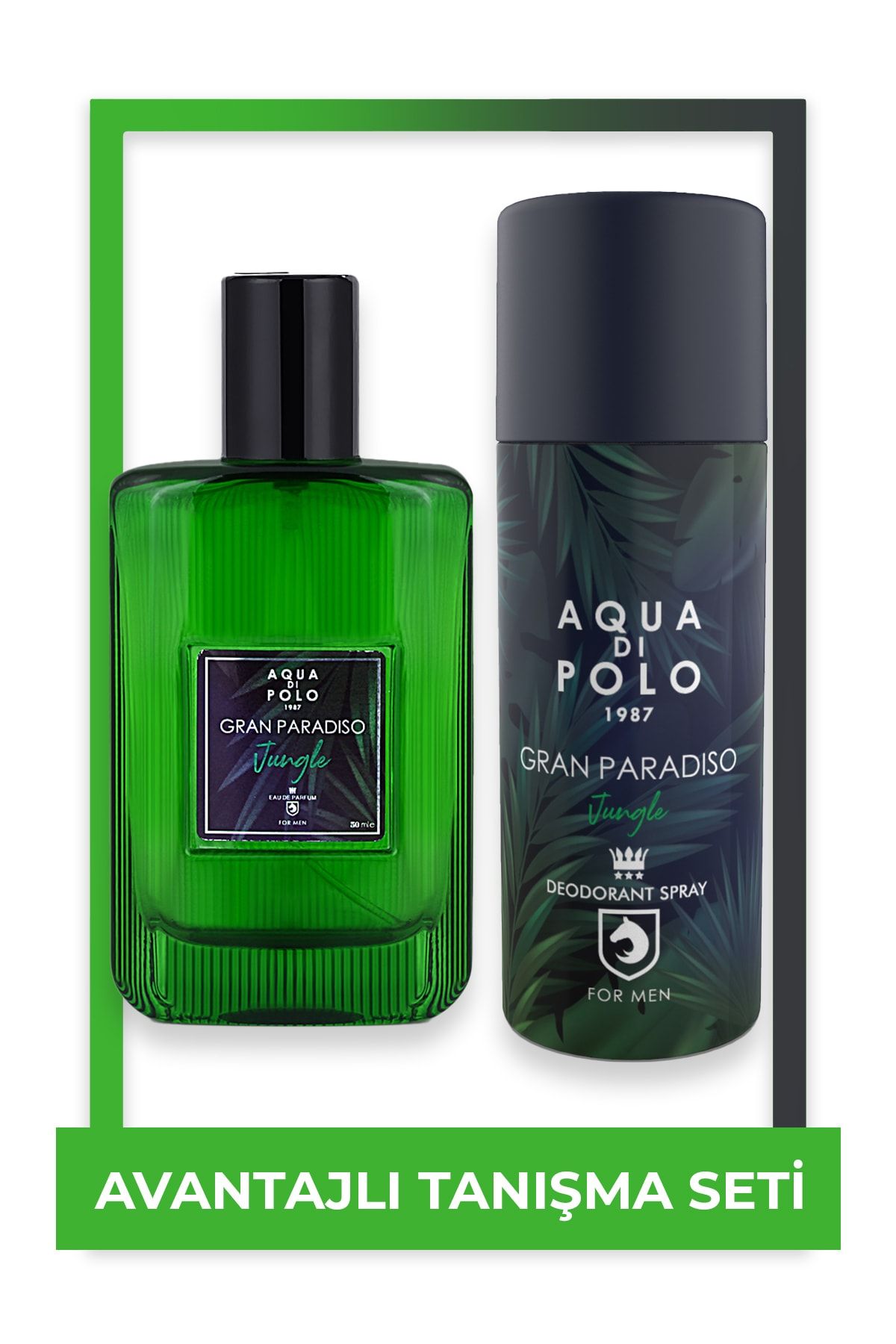 Aqua Di Polo 1987 Gran Paradiso Jungle Parfüm Ve Deodorant Seti Stcc005301