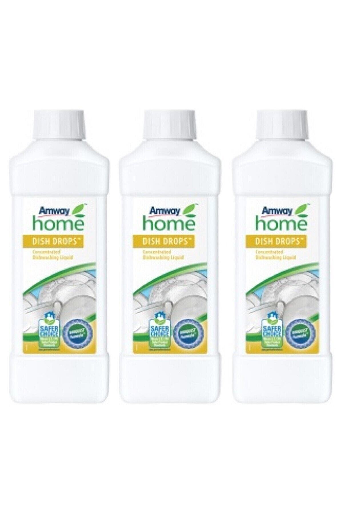 Amway Konsantre Sıvı Bulaşık Deterjanı Home™ Dısh Drops™birim: Adet (1 Litre) 3 Lü Set