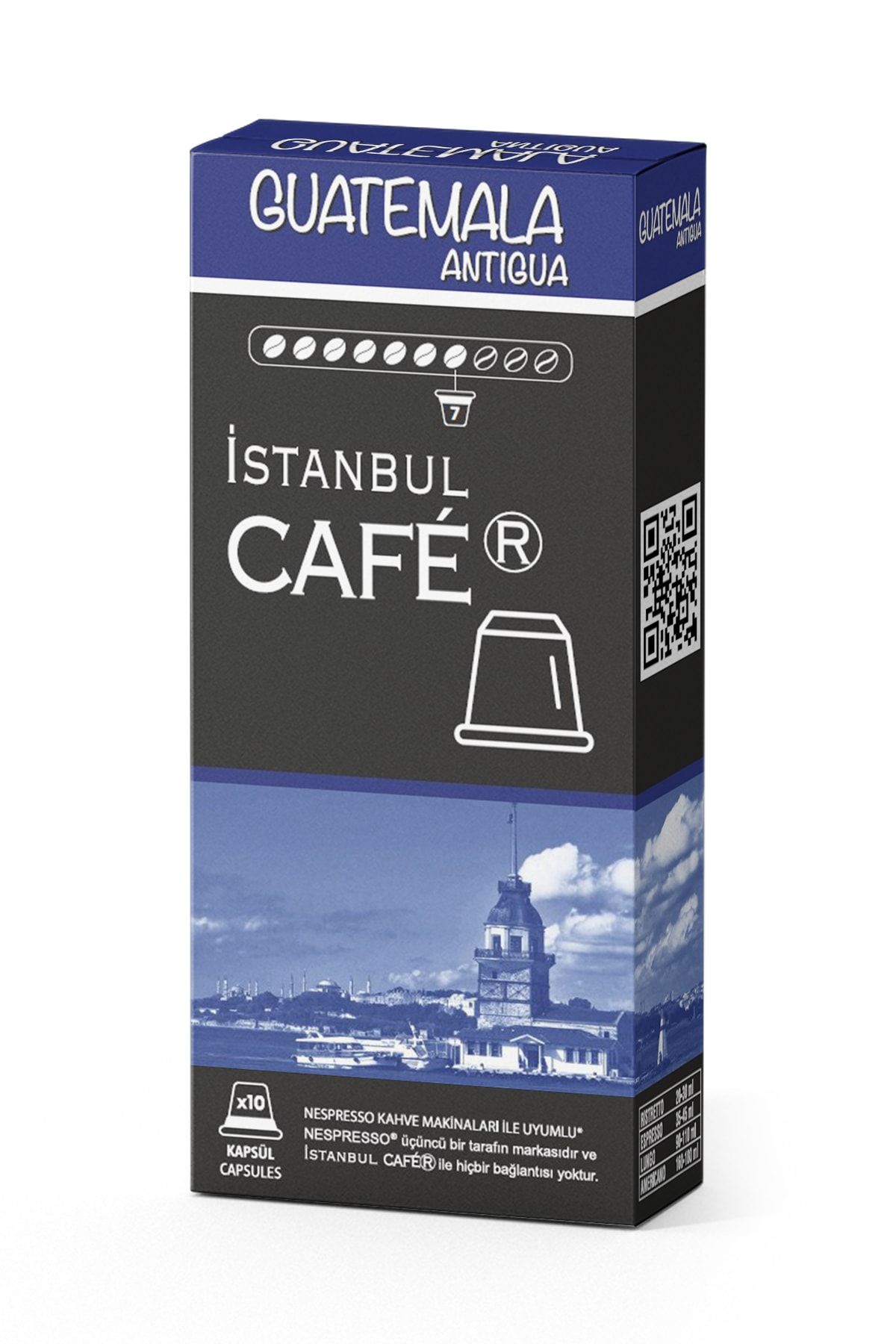 İstanbul Cafer Nespresso® Uyumlu Kapsül Kahve Guatemala 10 Kapsül