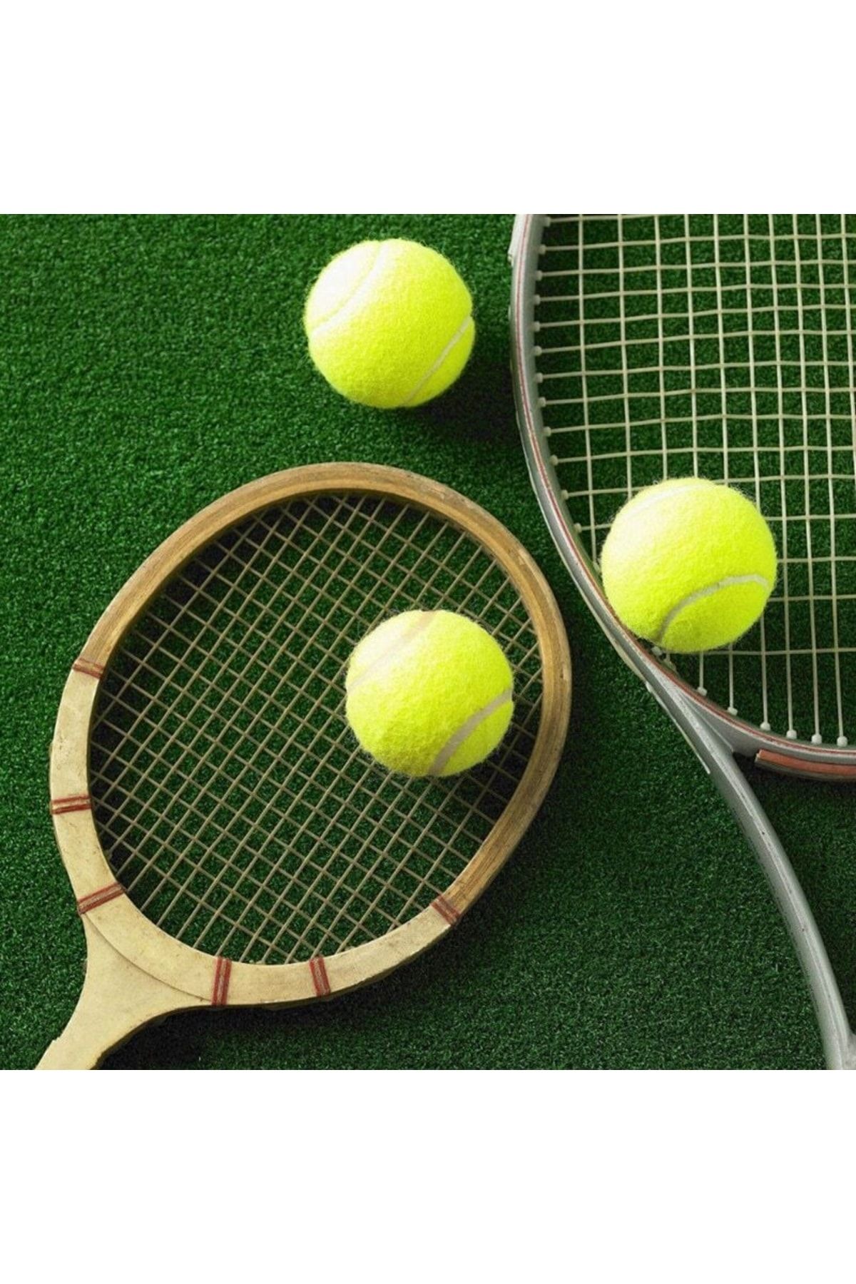 Leyaton 3'lü 3 Adet Antrenman Tenis Topu Sarı Sarı Antrenman Topu