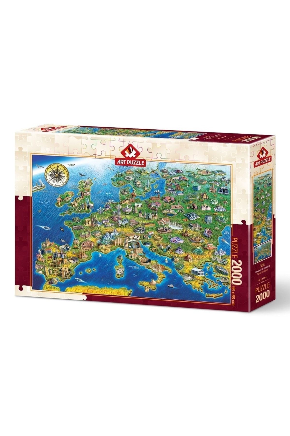 Doğan Oyuncak Dünyası Art Puzzle Dünya Harikaları 2000 Parça Puzzle 5484 - Puzzle Seti - Yapboz - Yap-boz Puzzle